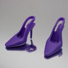 42 paires de chaussures de poupée en silicone souple violet pour poupées 11,5 pouces accessoires ko 2