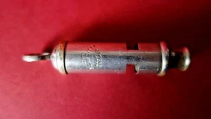 Antike Vintage THE ACME CITY Messingpfeife verchromt Made in England - Bild 1 von 12