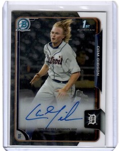 Cam Gibson 2015 Bowman Chrome Auto Tigers