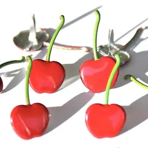 CHERRY BRADS Fruit Dessert Snack Summer Scrapbooking Card Making Stamping - Picture 1 of 1