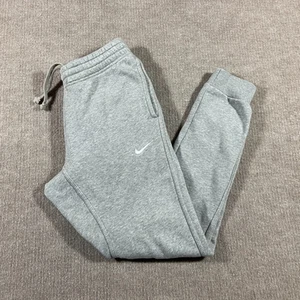 Nike Sweat Pants Mens Small Grey Club Fleece Tapered Joggers Embroidered Logo - Picture 1 of 10