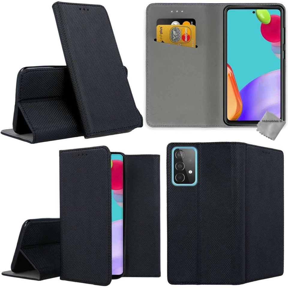 HTDMOBILES Housse etui coque pochette portefeuille Samsung Galaxy A52s 5G + verre trempe