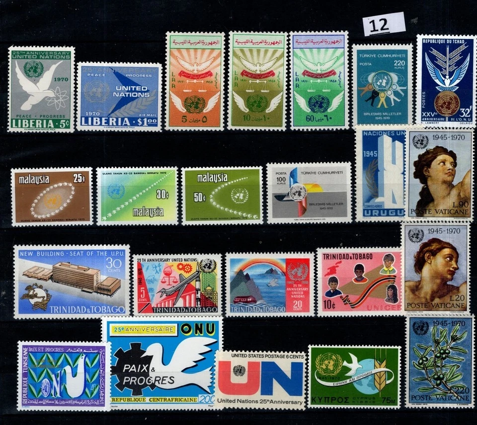 / WHOLESALE - MNH - UN, BIRDS, ARCHITECTURE, FLORA - Image 1 of 1