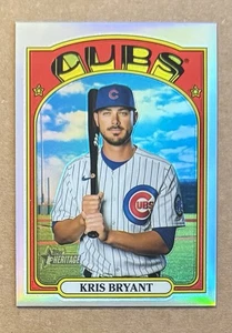 2021 Topps Heritage High Number - Kris Bryant #550 Chrome Refractor /572 - Picture 1 of 2