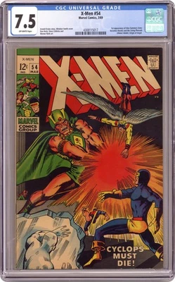 Uncanny X-Men #54 CGC 7.5 1969 4308115017 1st app. Alex Summers (Havok) - Image 1 of 2