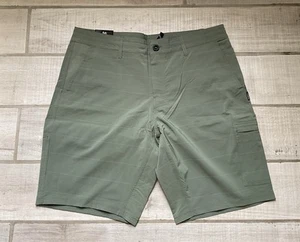 O'NEILL Mens Casual Crossover Hybrid Shorts-Size 36 Green-Microfiber-Zip Pockets - Bild 1 von 6