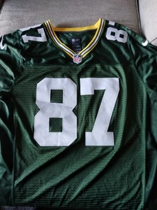Green Bay Packers Jordy Nelson #87 NFL Nike Sewn On Field Jersey Sz 44 - Picture 1 of 5