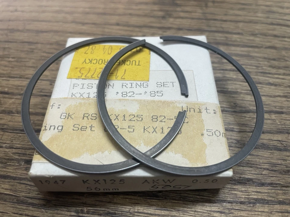 Juego de anillos de pistón Kawasaki KX125 1982-1985 .50 mm gran tamaño 56 mm Foto 1 de 1