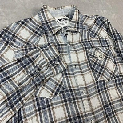 Mountain Khakis Flannel Shirt Medium Plaid Button Up Western Pockets Cotton - Image 1 of 4