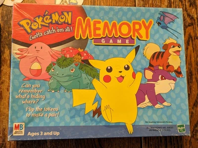 Juego de memoria Pokemon Milton Bradley Hasbro 1999 vintage 100 % completo Foto 1 de 4