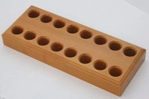 Hardwood Plier Rack With 16 Holes For 8 Sets Of Pliers - Picture 1 of 1