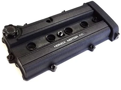 VMS BLACK ENGINE DRESS UP KIT B20 BILLET VALVE COVER WASHER SEALS NUTS OIL CAP - Image 1 of 4