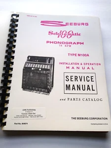 Seeburg Model Select-o-matic 100 Jukebox Operation Service Reparatur Teile Handbuch - Bild 1 von 5