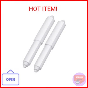 2 Pieces Toilet Paper Holder Roller Spindle Replacement Rod Plastic Spring Loade - Picture 1 of 2