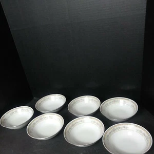Kentfield Sawyer Coupe Soup Bowls Fine China Vintage Set of 7 6 3/8" - Picture 1 of 5
