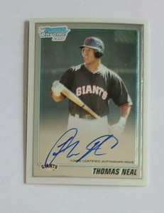 2010 Bowman Chrome Thomas Neal San Francisco Giants - Auto