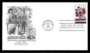 1309 5c Stamp (1966) GREAT CIRCUS CLOWN LOU JACOBS FDC FROM ARTMASTER !!! - Picture 1 of 1