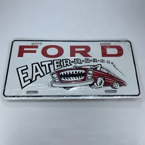 Ford Eater License Plate Tag Vintage Novelty Muscle Car Hot Rod Truck SEALED - Picture 1 of 18