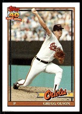 1991 Topps Gregg Olson Baltimore Orioles #10