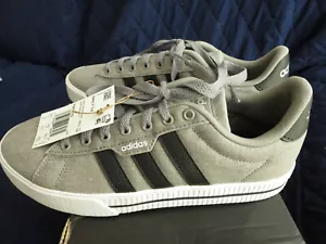 NWB Adidas Daily 3.0 Skateboarding Men Athletic Sneakers Grey/White FW3270 SIZE9 - Picture 1 of 11