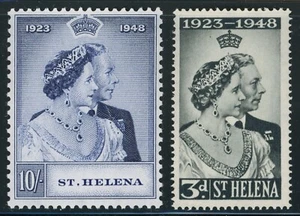 St Helena 1948 Scott # 130-131 Mint Never Hinged Set - Picture 1 of 1