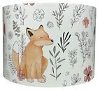 Woodland Animals Lampshade for Ceiling & Table Lamps - Fox Deer Squirrel Rabbit