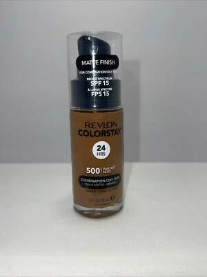 Revlon ColorStay Liquid Matte Finish Foundation SPF 15 #500 WALNUT *SEALED* - Image 1 of 4