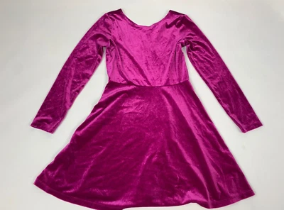 Vestido Acampanado Crazy 8 by Gymboree Rosa Terciopelo Niñas Grande 10 12 Foto 1 de 3
