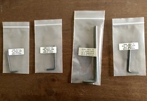 4 PIECE ALLEN WRENCH, HEX KEYS 1/8-5/32-9/64 SHORT ARM AND 1/4" LONG ARM, NIB - Picture 1 of 5