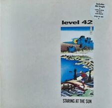 Level 42- Staring At The Sun UK Polydor Records LP 1988 With Inner bag
