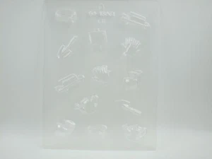 Candy Mold 13 Assorted Garden Shape 7 Designs Clear Plastic CK Products 90-13061 - Picture 1 of 4