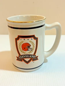 NFL Cleveland Browns Football '1946' Coffee Cup Mug Stein Russ Double Sided 5" - Picture 1 of 6