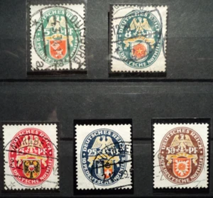 DN Deutsches Reich (1929) 430-434 gestempelt, komplett ..... MW: 190.- - Picture 1 of 1
