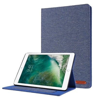 Funda inteligente estilo tela para iPad 5 6 7 8 9th 10.2 Mini 2 3 4 5 6 Foto 1 de 4
