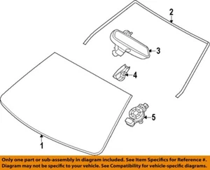 Used Front Center Interior Rear View Mirror fits: 2013 Bmw 650I automatic dimmin - Picture 1 of 24