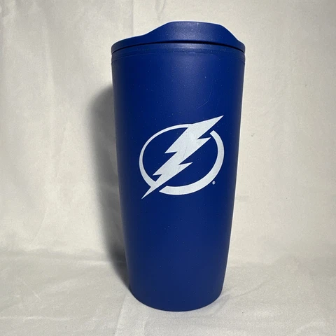 NHL Hockey Tampa Bay Lightning Insulated Tumbler 20 Oz Blue Cover