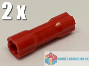 ⭐️️2 x NEW LEGO 26287 AXLE CONNECTOR 3L - RED - 6273211️⭐️ - Bild 1 von 1