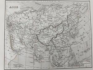 ALTE KARTE ASIEN 1835 MONIN BREMIN BENARD STAHL OLD MAP F28 - Bild 1 von 2