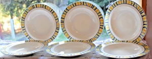Six (6) Plates 8 1/4 " Bali Look Villeroy & Boch - Picture 1 of 2