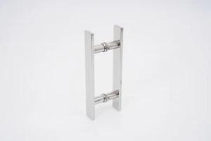 Pair of Pull Push Sliding Barn Door Handles, Commercial H Shape Door Pull Handle - Picture 1 of 10