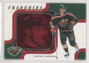 2002 ITG Be A Player Memorabilia Franchise Players Ruby /200 Marian Gaborik #215