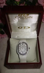 Oniss Paris Ceramic Watch Saphire Crystal Swiss Movement white /silver new $795 - Picture 1 of 3