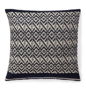 Ralph Lauren Ogden Gingersnap Throw Pillow 20x20 Navy NWT - Bild 1 von 4