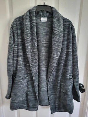Cárdigan de mujer Columbia gris jaspeado frente abierto polar manga larga talla XS Foto 1 de 4
