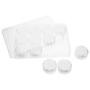 1 set vetrina pietre preziose scatola portaoggetti sfusa coperchio trasparente porta pietre preziose - Foto 1 di 12