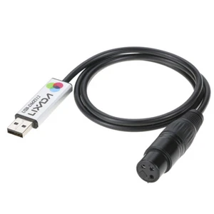 USB to DMX Interface Adapter LED DMX512 PC Stage Lighting Controller Dimmer AU - Picture 1 of 12