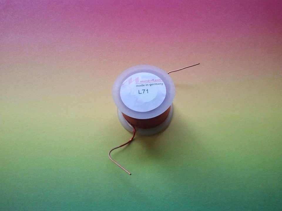 1 x Bobina d'aria MUNDORF / bobina d'aria 0,68 mh L 71 bobina crossover hifi