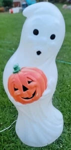 Vintage General Foam 34" Geisterkürbis Blasform Halloween  - Bild 1 von 7