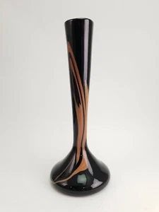 Vintage Glass Soliflore Vase Bob Le Bleis Verrerie De Maure Vieil - Picture 1 of 5