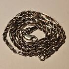 Vintage SA ? 925 PERU Necklace Chain Link Modernist 18?
